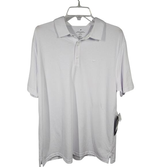 Fabletics NWT Men's The Dash Polo in White Size L - Picture 1 of 8